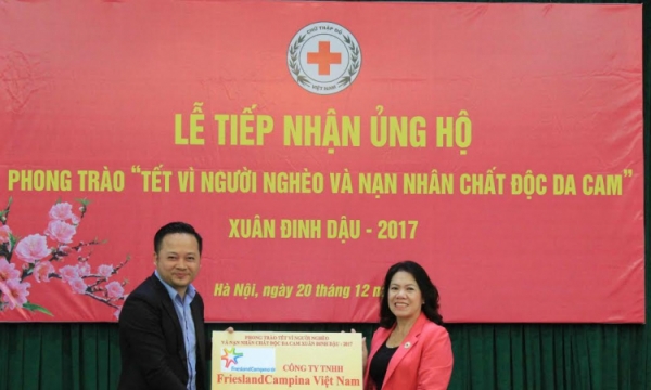 FrieslandCampina Việt Nam ủng hộ người nghèo và nạn nhân chất độc da cam